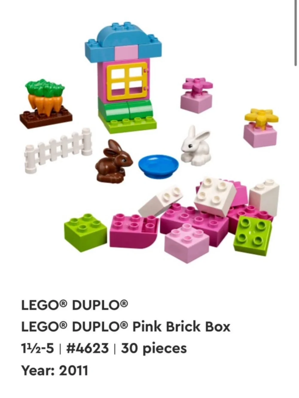 Bundle of Horse Stable and Bunnies RETIRED DUPLO sets